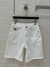 PRADA FASHION STRAIGHT-LEG DENIM SHORTS 263945